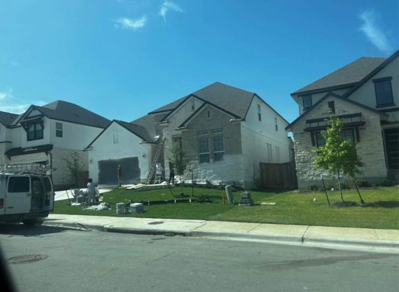 House exterior before painting