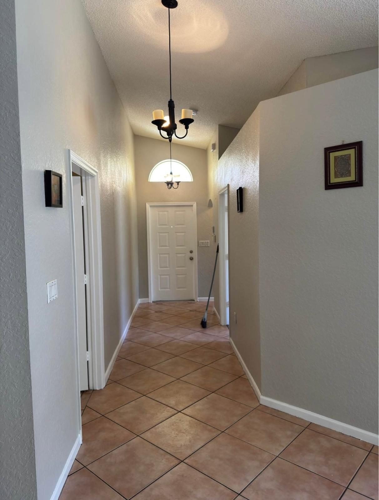 Freshly painted hallway