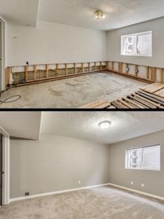 Room drywall rebuild