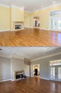 Living room repainted